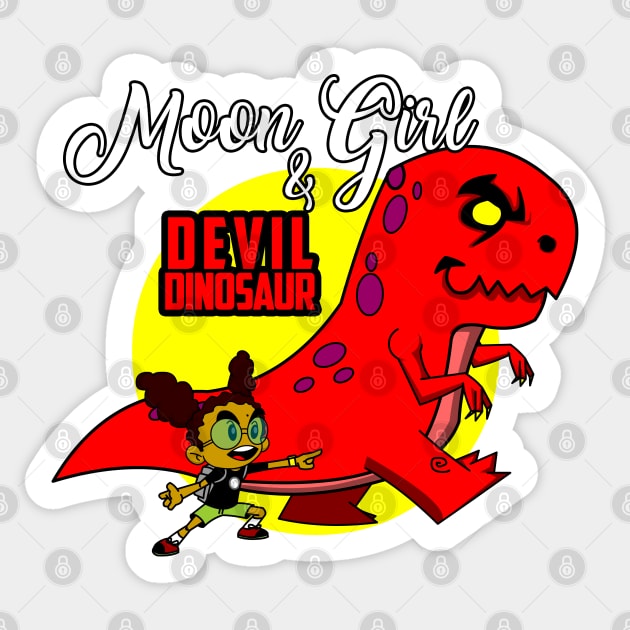 Moon Girl and Devil Dino! Sticker by IamNinjaD